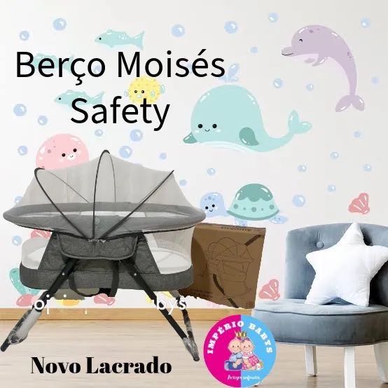 Berço Moisés Portatil Dreamy Safety 1st com mosquiteiro - Novo! - Foto 2