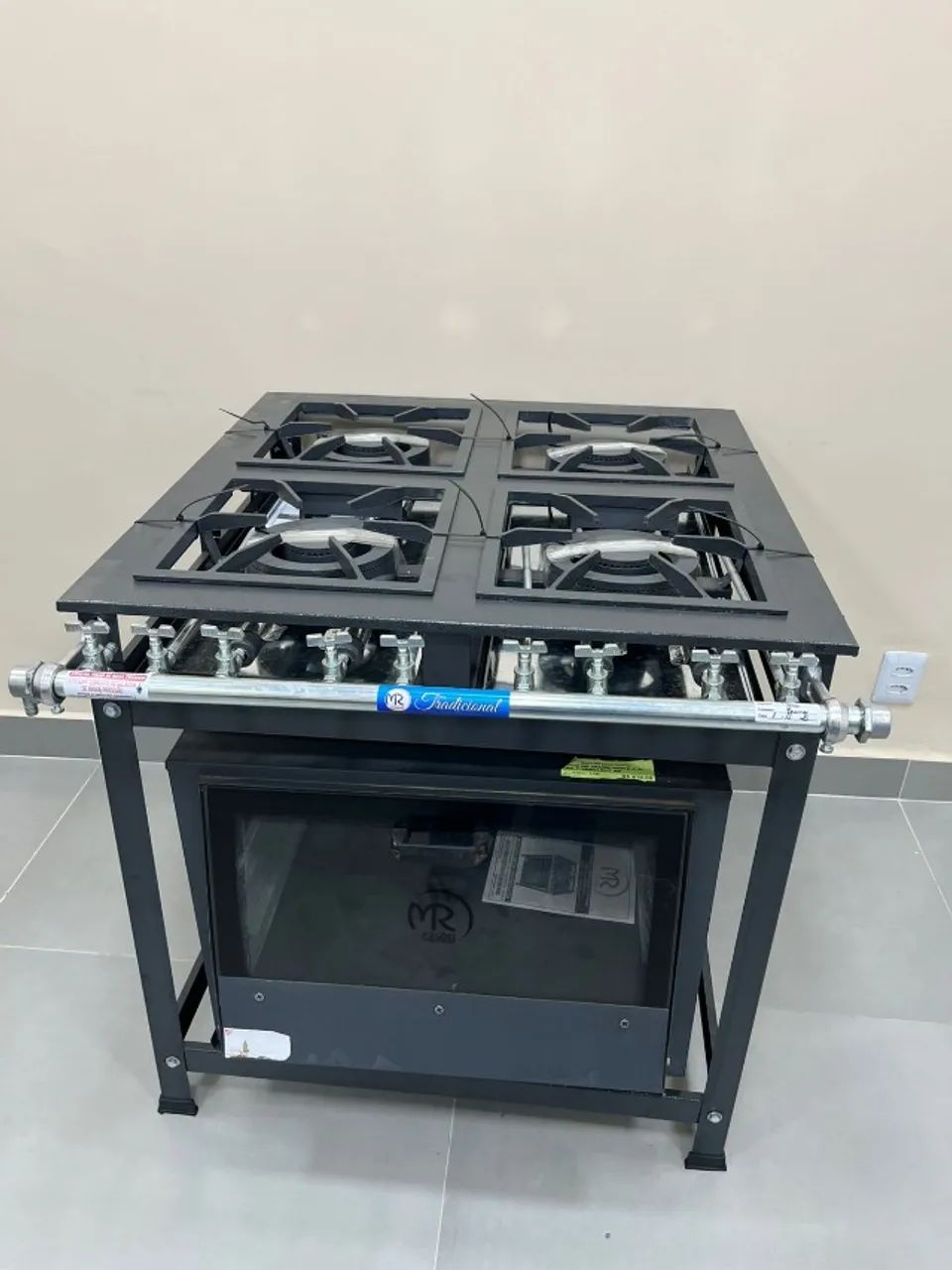 FOGAO 4 BOCAS DUPLAS COM O FORNO MR FOGOES NOVO