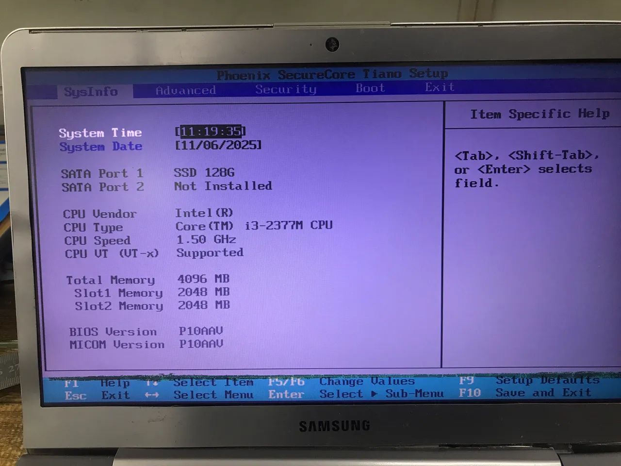 Notebook Samsung ultrabook64312622514818120