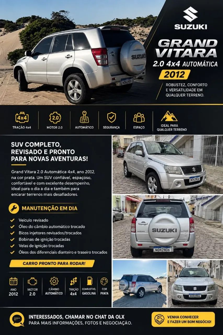 Suzuki Grand Vitara Grand Vitara 2.0 16V 4x2/4x4 5p Aut. 2012