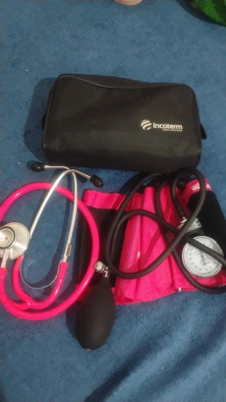Kit Incoterm Aparelho de Pressão + Estetoscópio com Bolsa - Foto 4