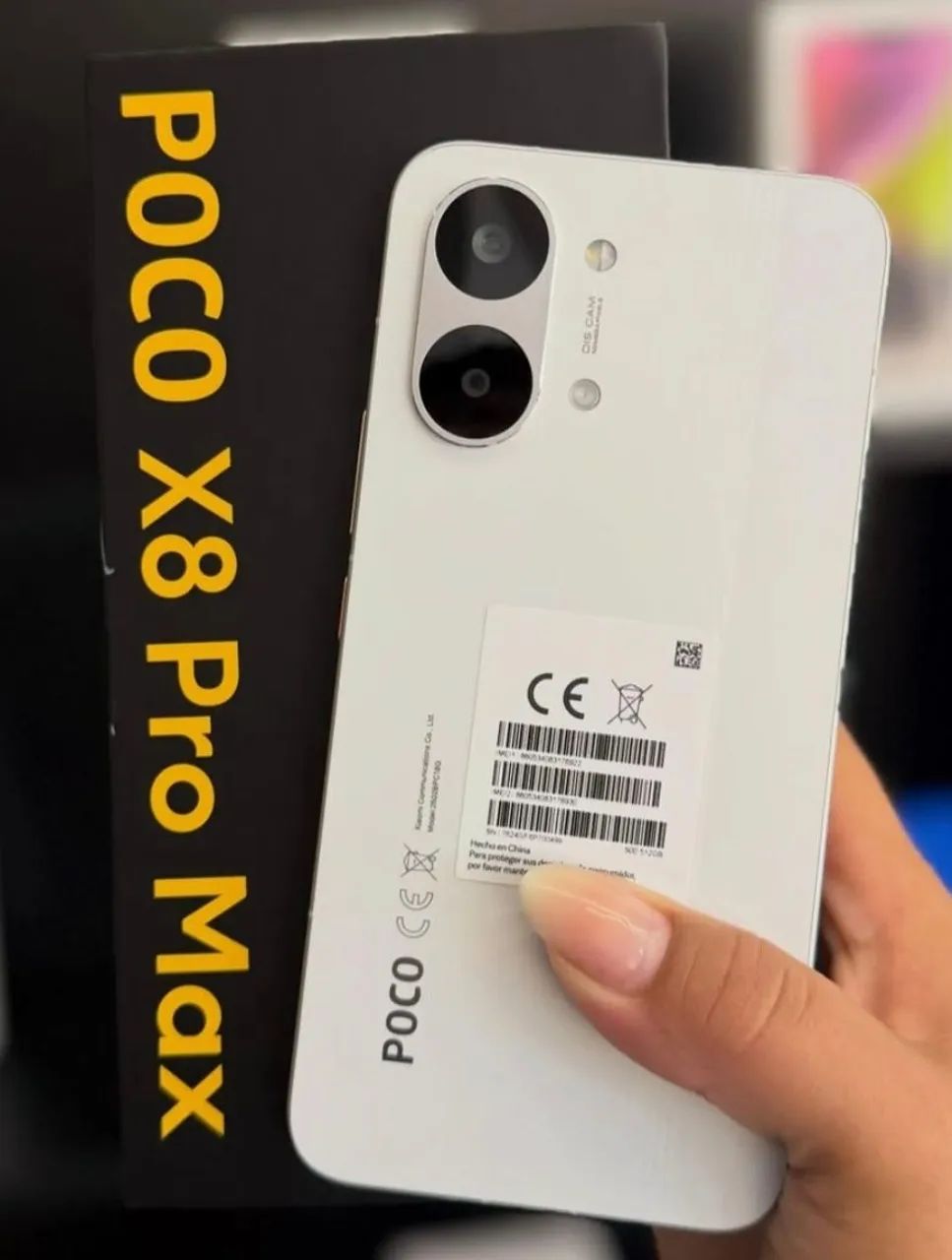 Celular Xiaomi Poco X8 Pro Max 256/12 - Branco Xiaomi Original com Qualidade