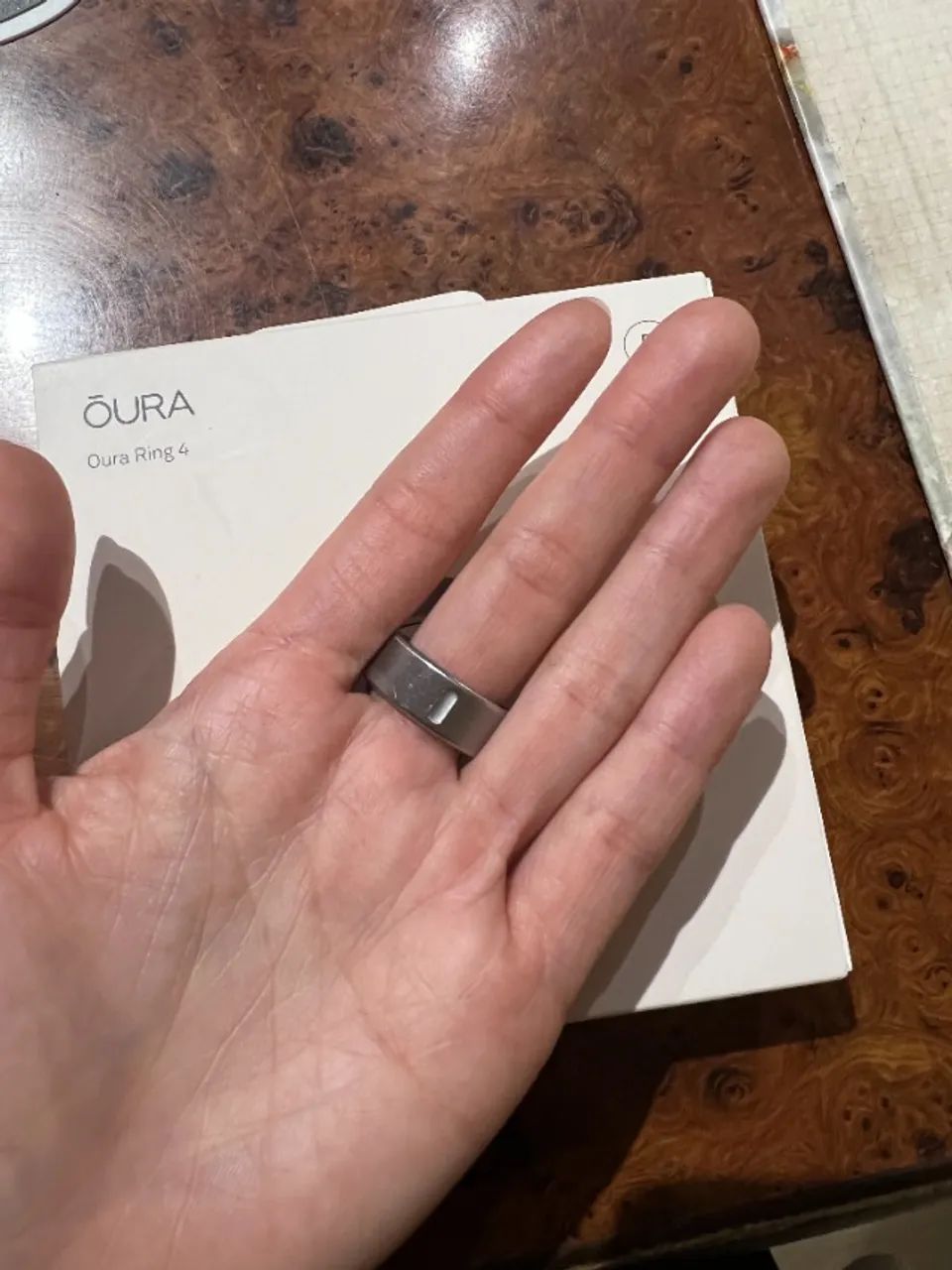 oura ring 4, tamanho 5, brushed silver - Foto 4