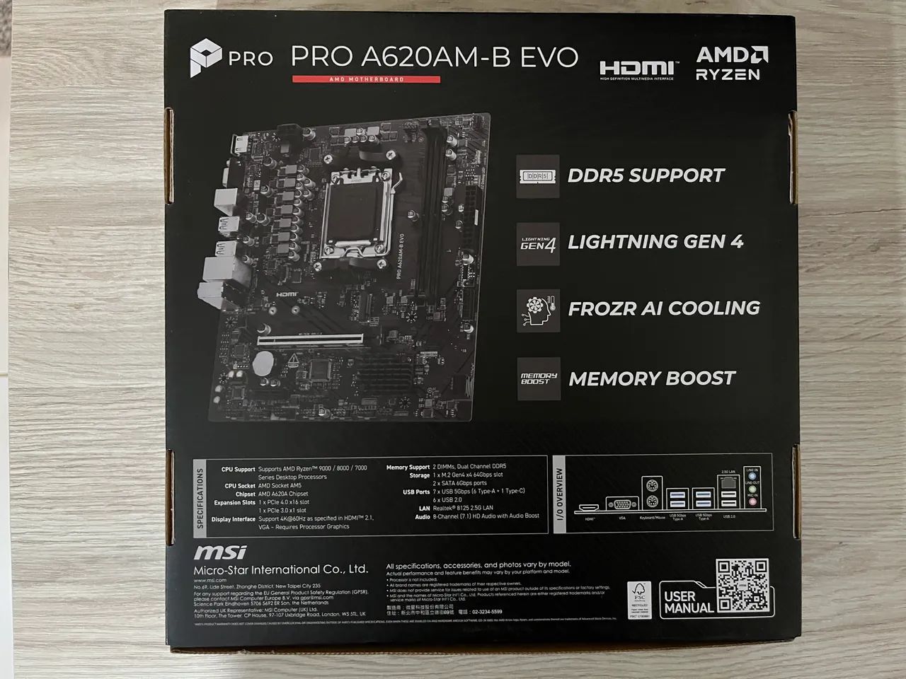 (NOVA) Placa mãe A620AM-B EVO MSI - Foto 3