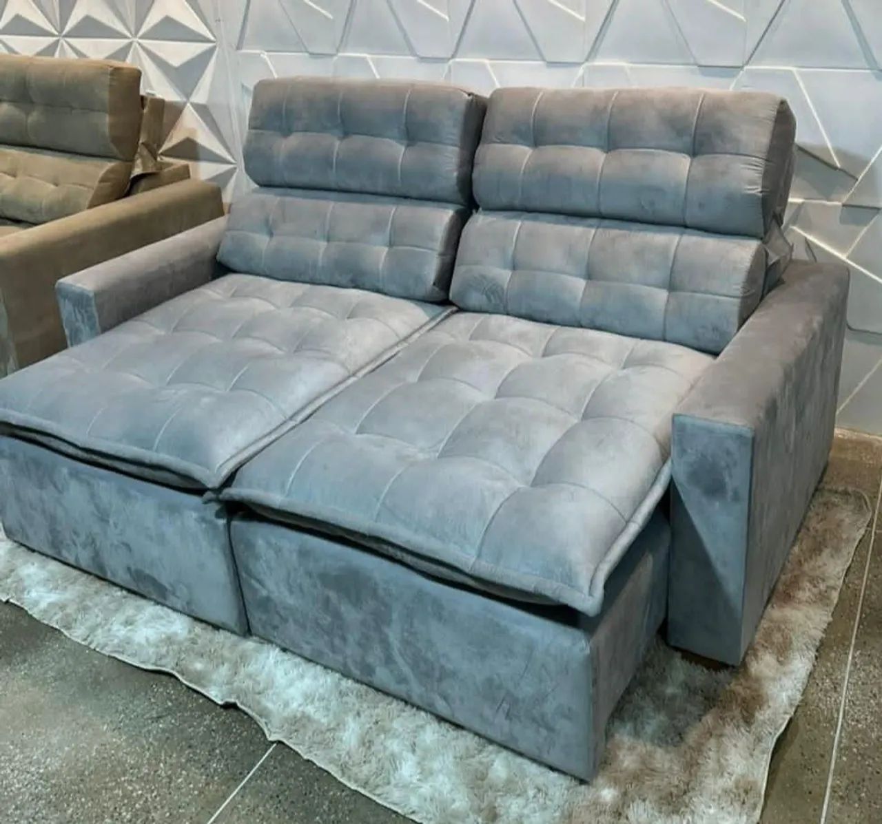 Sofá Retrátil Reclinável (Super Promoção) - Foto 2