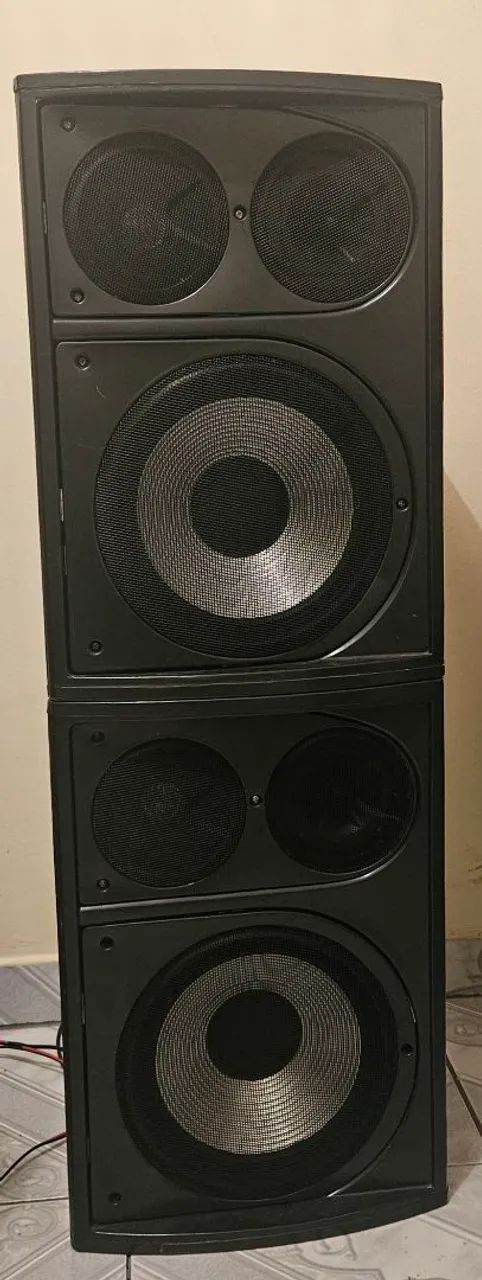 Par de caixa acustica 80 watts 8 ohms madeira naval  - Foto 4