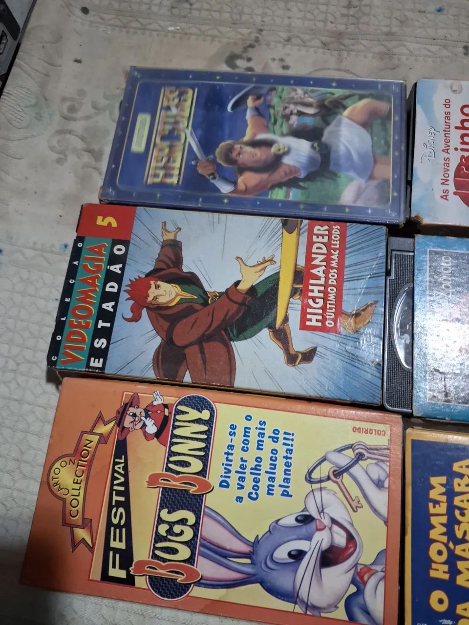 Fita k7 de desenhos originais. Valor unitario - Projetores e Telas