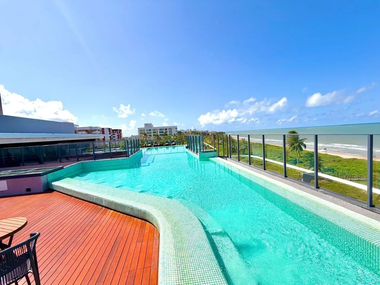 alugo belissimo flat mobiliado beira mar - Foto 4