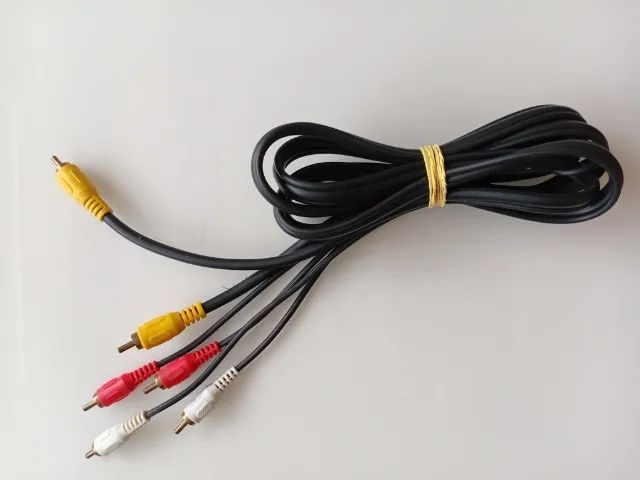 Cabo Audio Video Av 3 Rca Tv Dvd Game Som 2 Metros - Foto 4