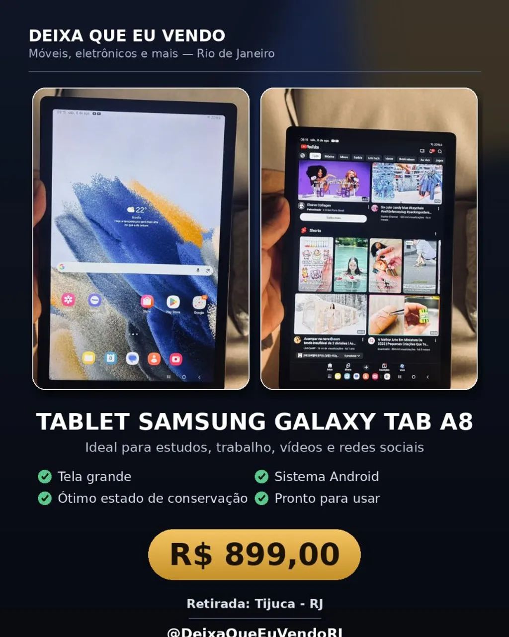 TABLET R$899,00 - Foto 3