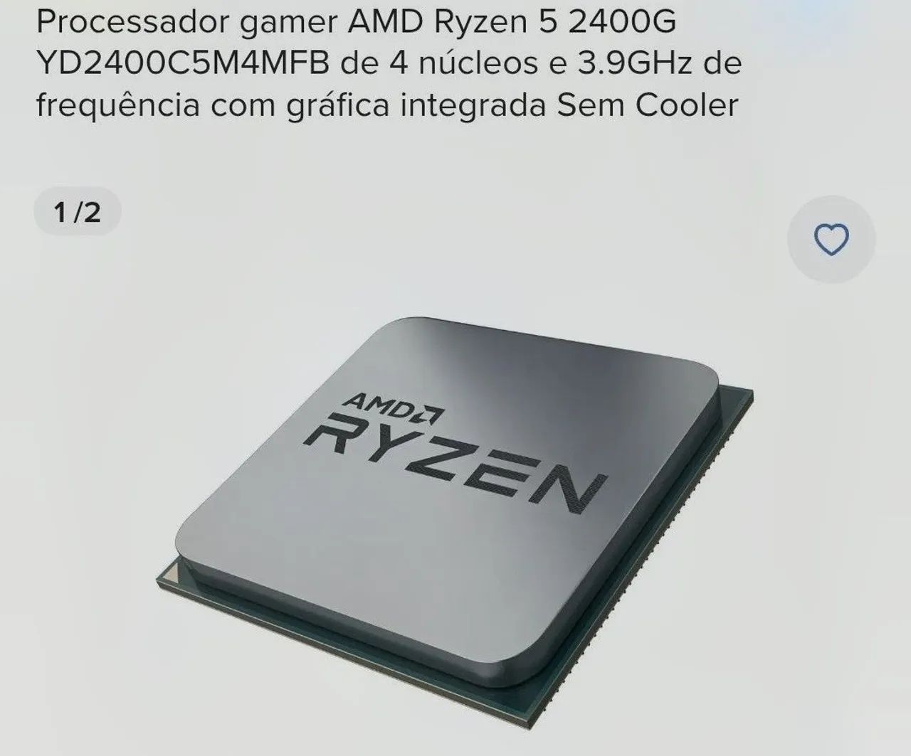 Processador Ryzen 5 2400g