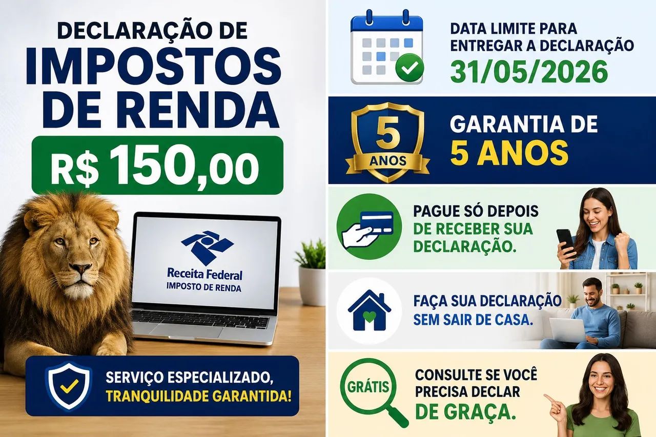DECLARAÇÃO DE IMPOSTO DE RENDA 2026
