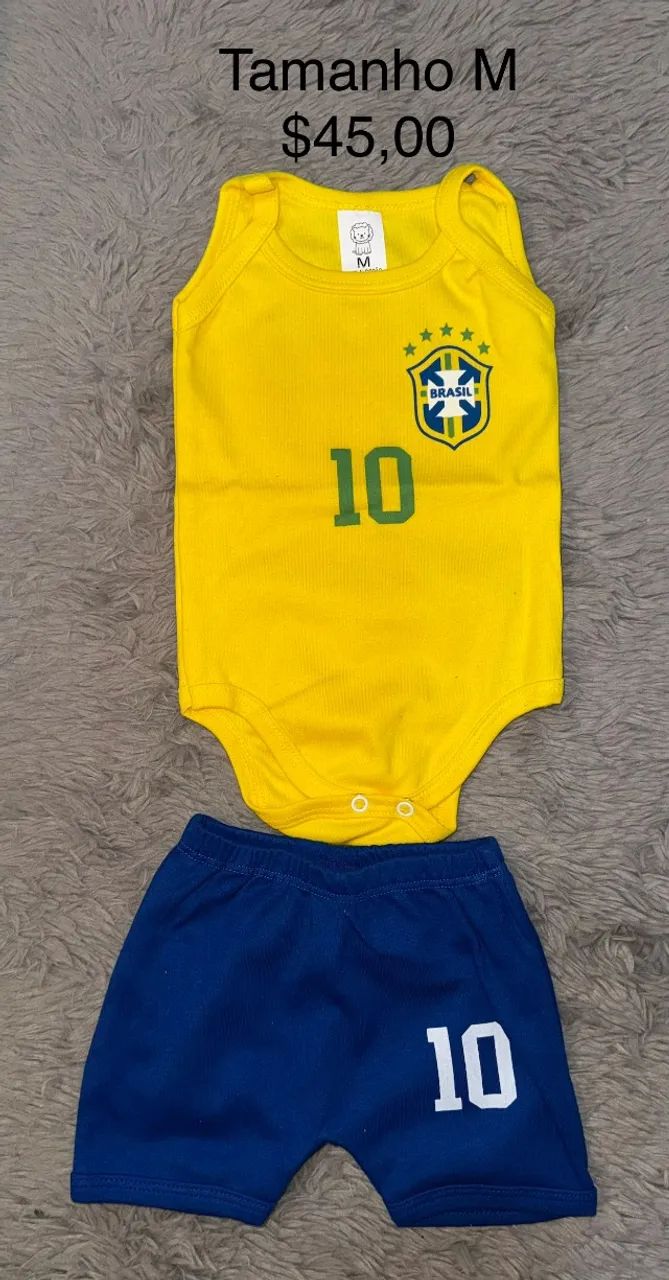 Conjunto do Brasil para bebês - Foto 5