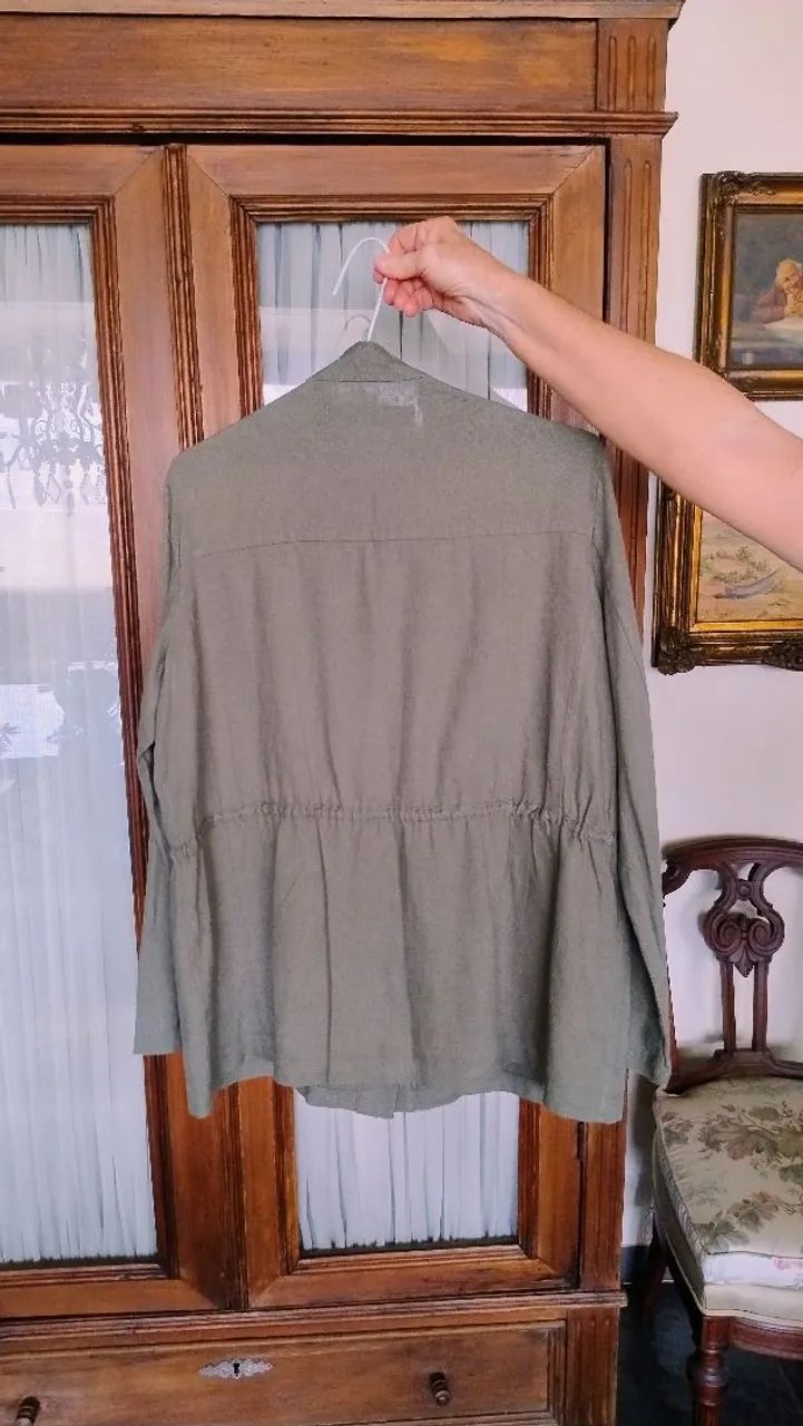 Parka Verde Militar da Zara  - Foto 2