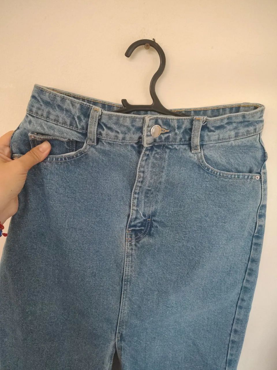 Saia jeans Zara longa desapego  - Foto 5