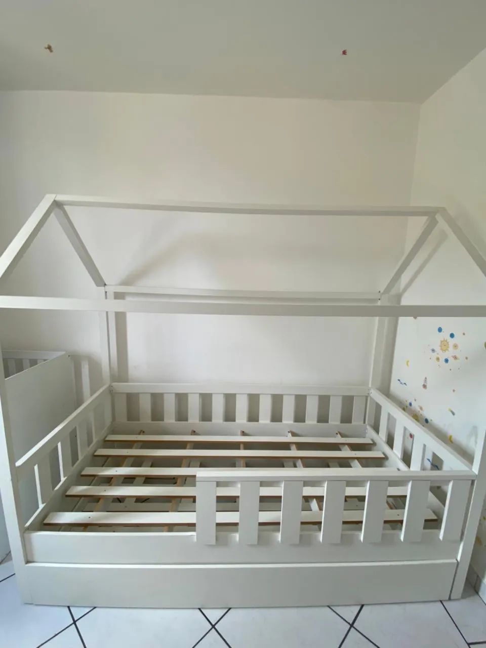 Cama casinha MDF -Branca  - Foto 2