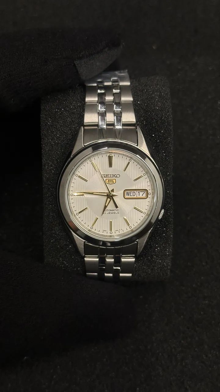 Seiko Automatic 5 SNKL24J1 branco