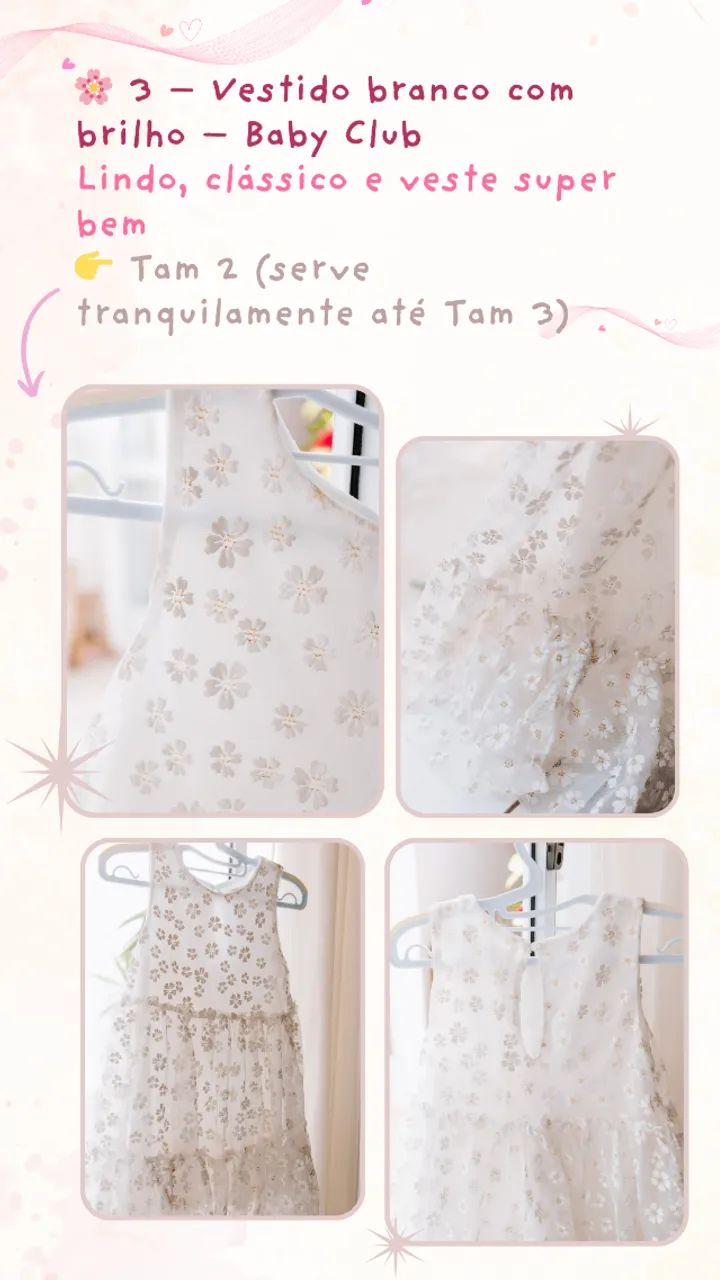 Vestidos e Sapatilha Infantil - Foto 4