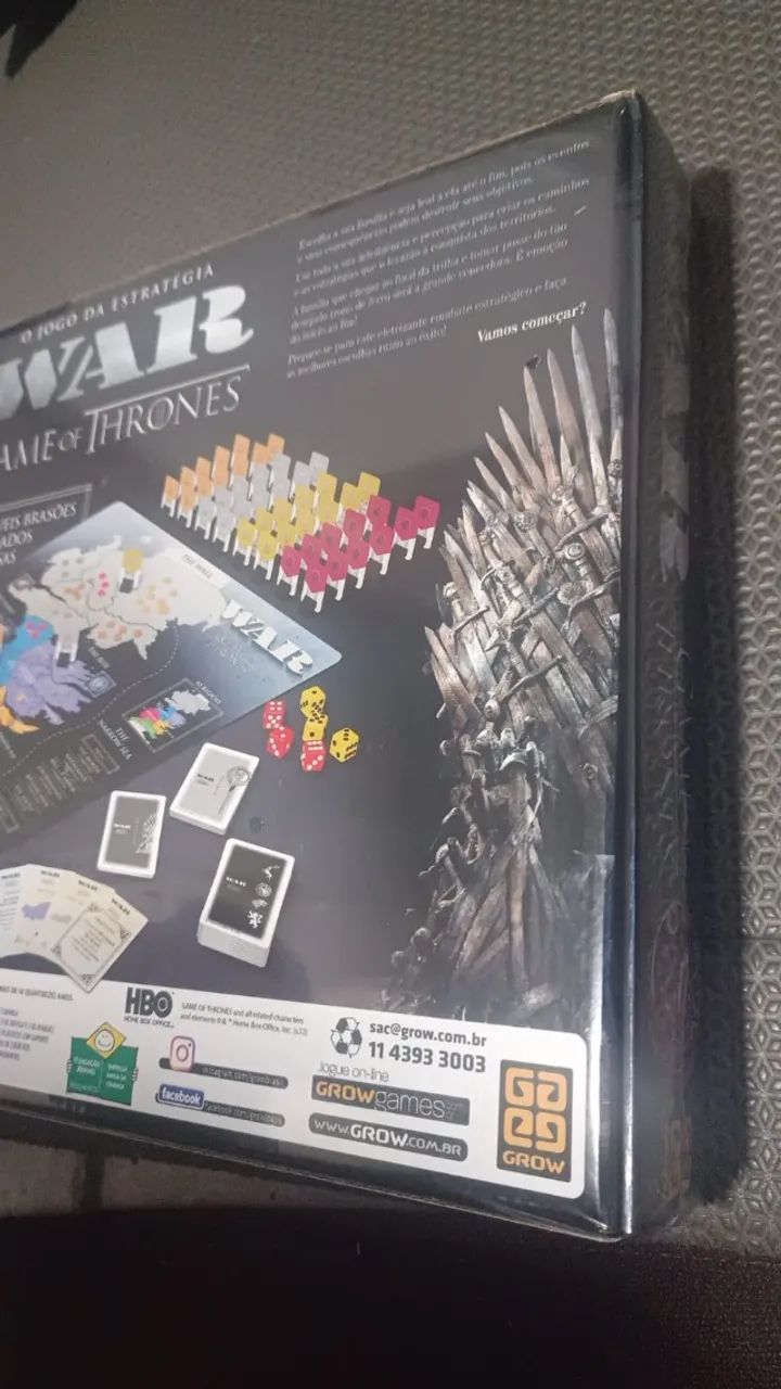 Jogo de Tabuleiro War Game of Thrones Board Game temático GoT - Foto 4