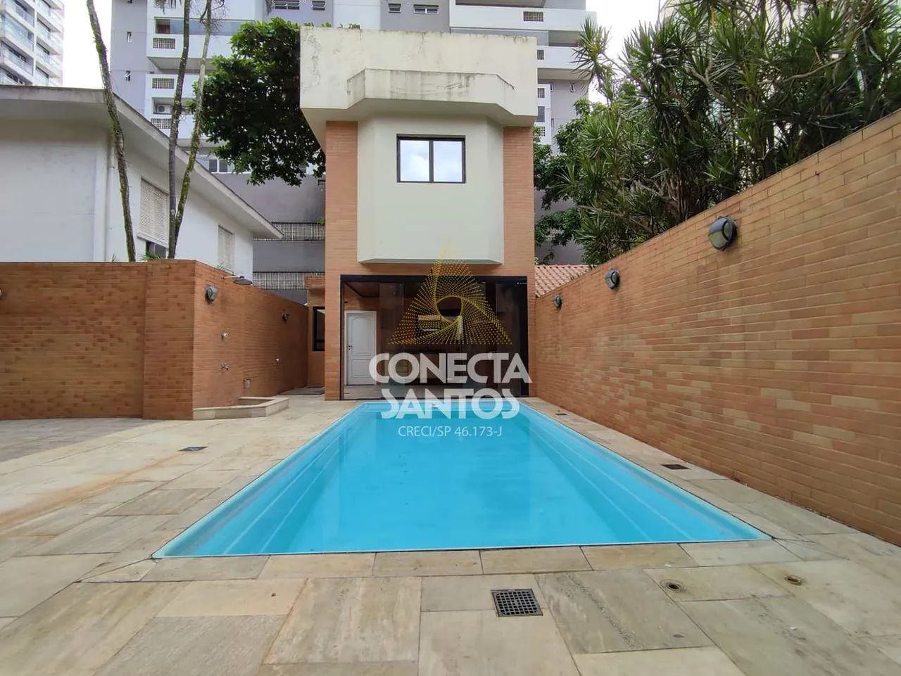 Casa com piscina para alugar no Gonzaga, Cod: 79