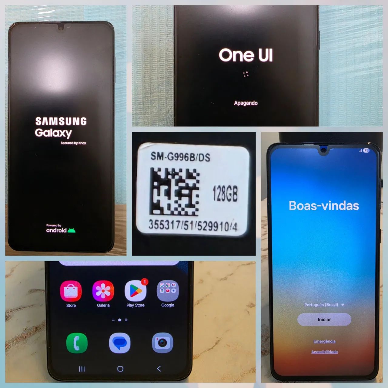 Celular Samsung S21+ 5g usado Modelo SM-G996B 128GB