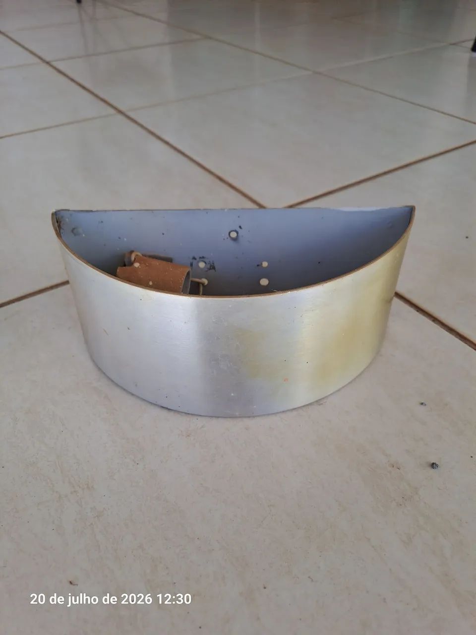 Luminaria parede metal
