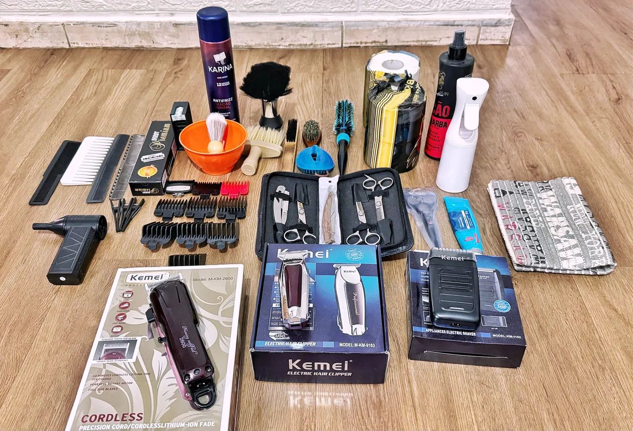 KIT MAQUINA DE CORTE BARBEIRO - Foto 5