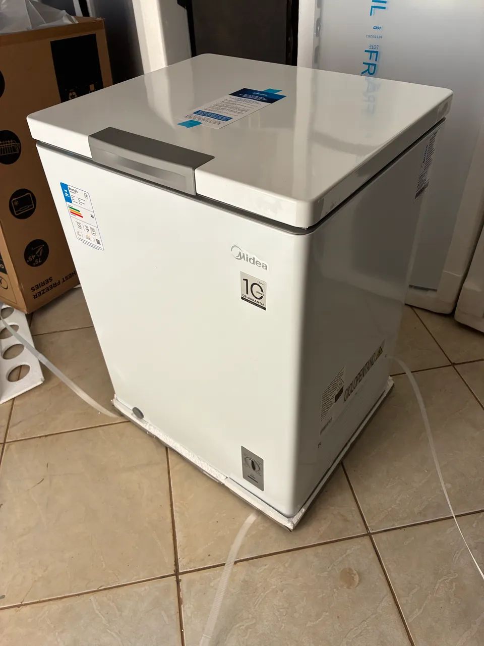 Freezer horizontal Midea 142 litros na caixa  - Foto 3