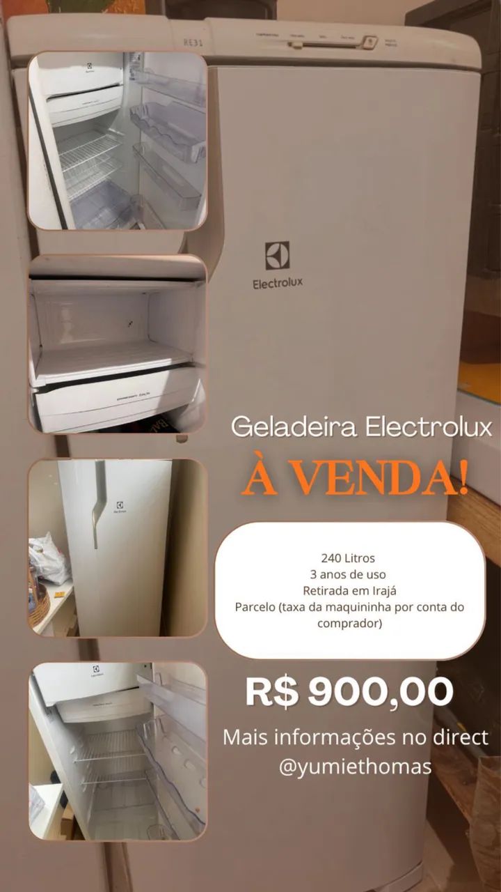 Vendo Geladeira Semi Nova 