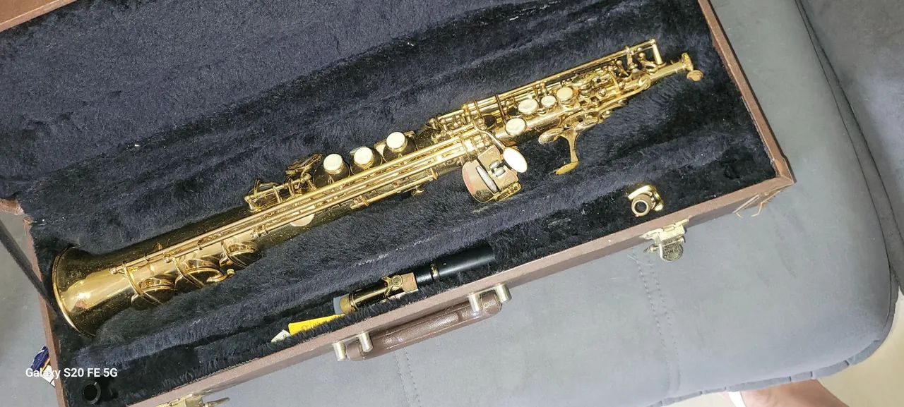 Sax Soprano Sib JCM Completo com Estojo Rígido
