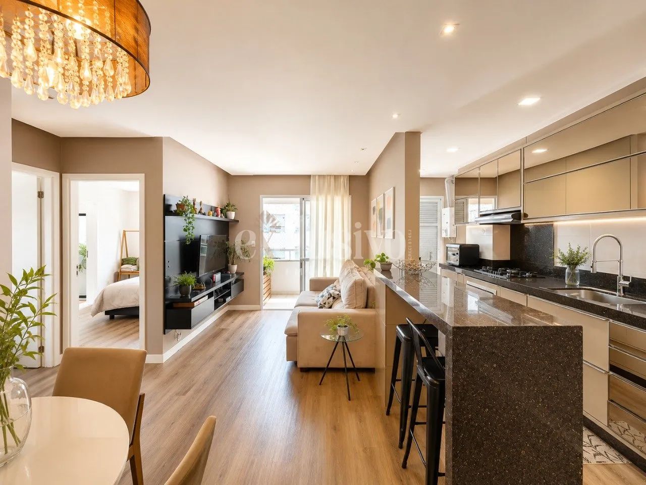 Apartamento mobiliado com 2 suítes no Abraão, Florianópolis/SC - Foto 3