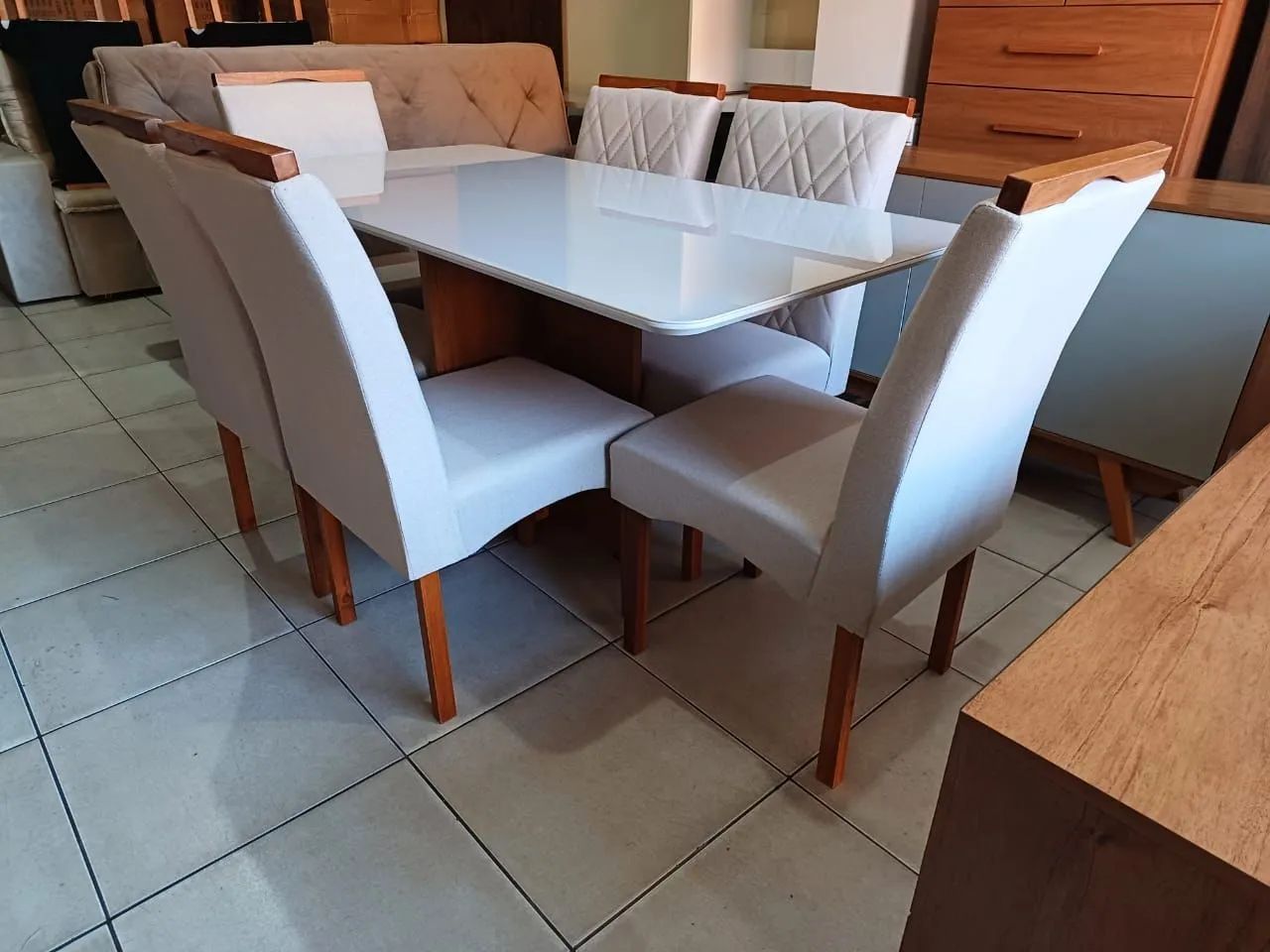 Jogo Completo De Mesa De Jantar 6 Lugares. - Foto 4