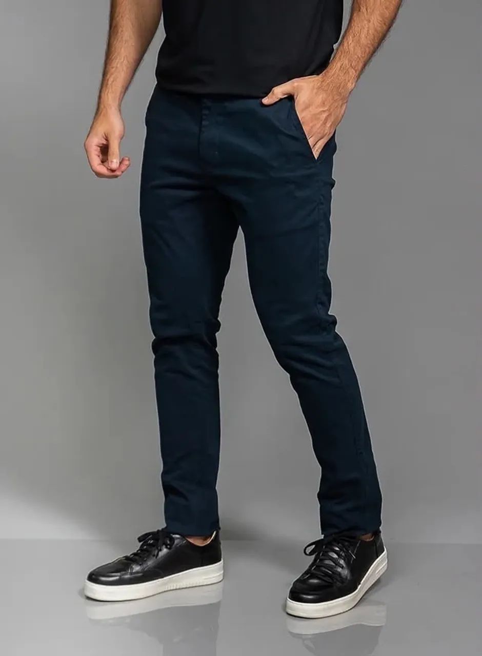 Calça sarja com elastano  - Foto 2