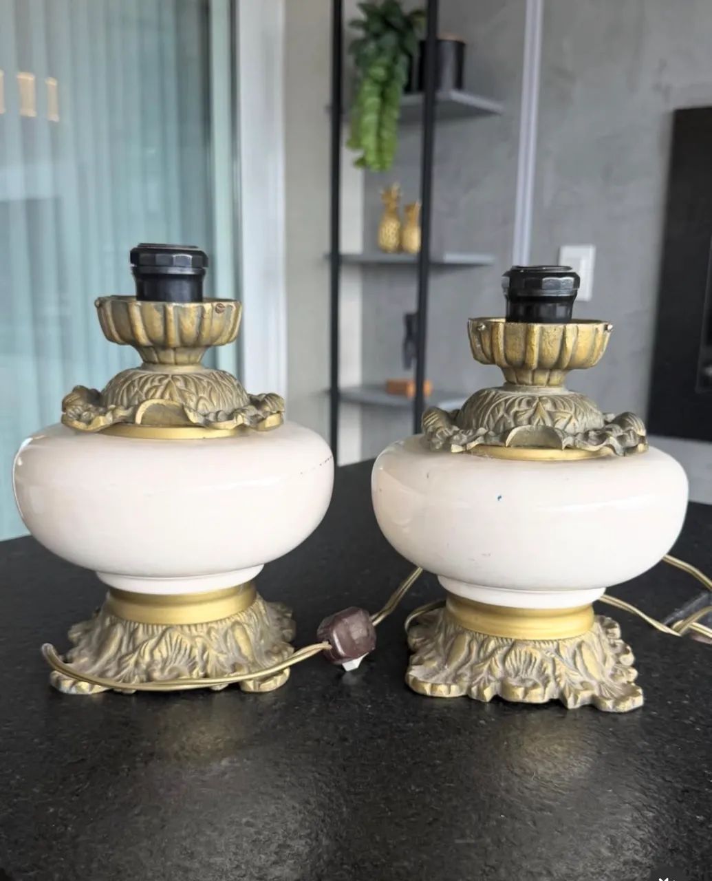 Conjunto abajur e lustre clássico  - Foto 3