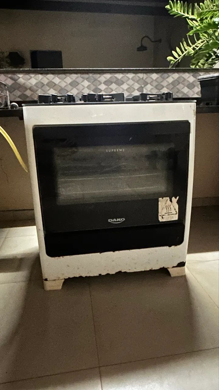 Fogão 5 Bocas com Mesa de Vidro - Funcionando Perfeitamente - Foto 3