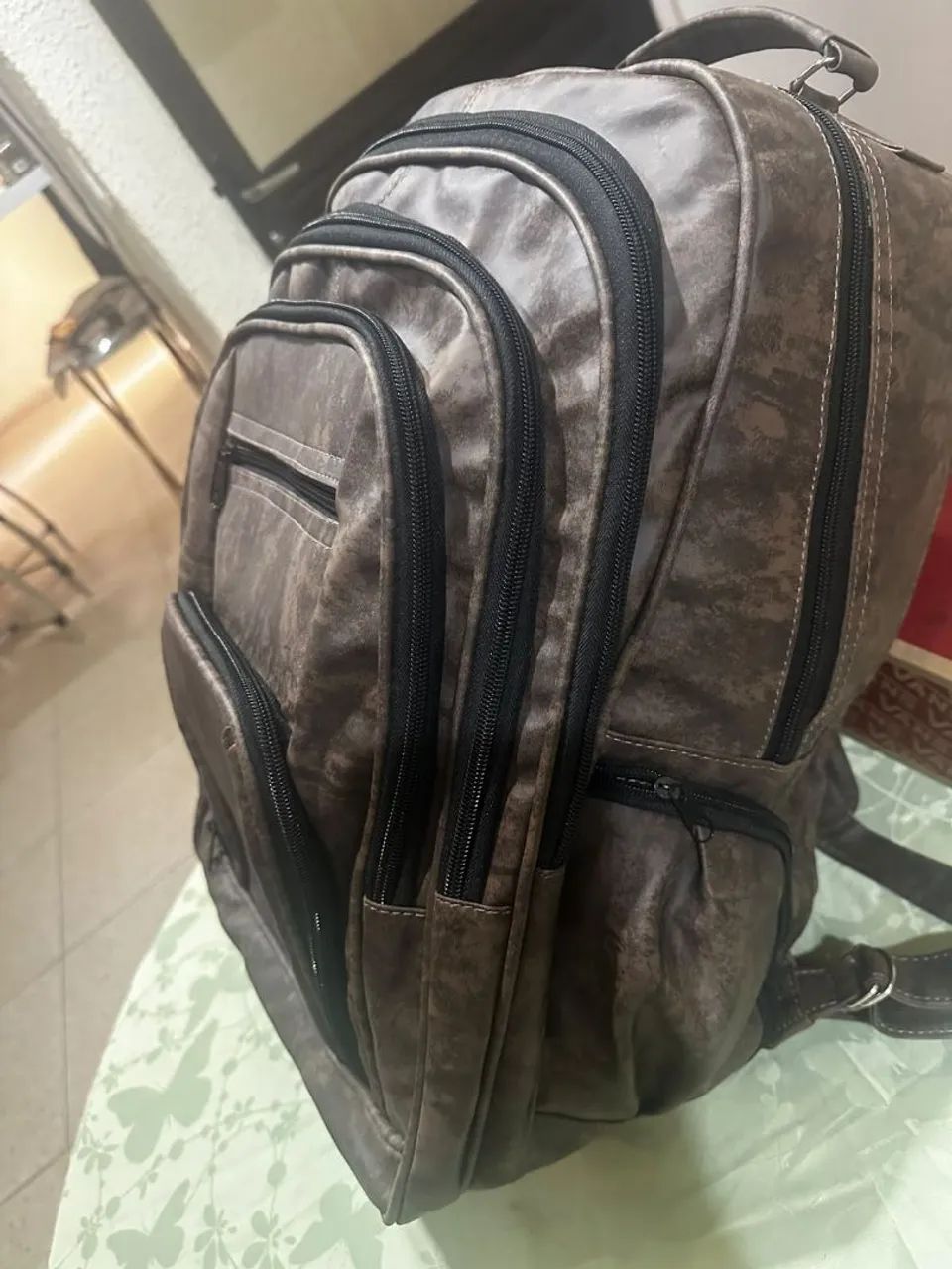 Mochila couro - Foto 2