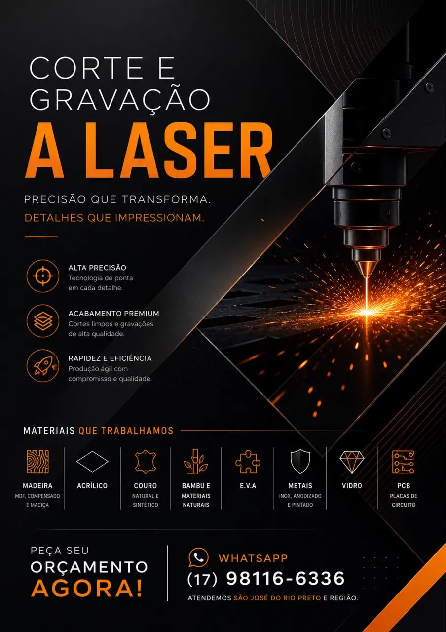 Corte e Gravação Laser 