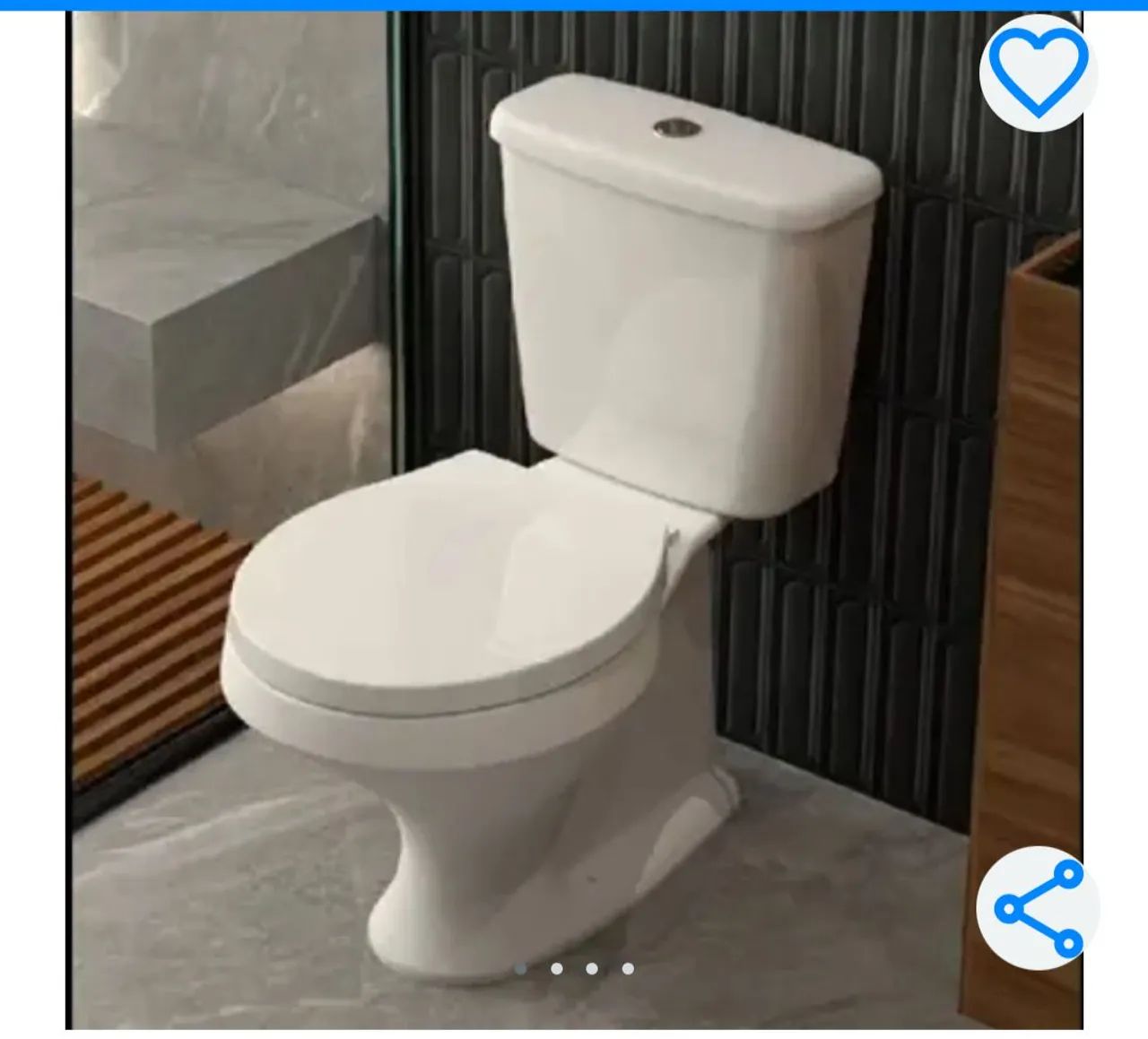 Sanitário com caixa acoplada 