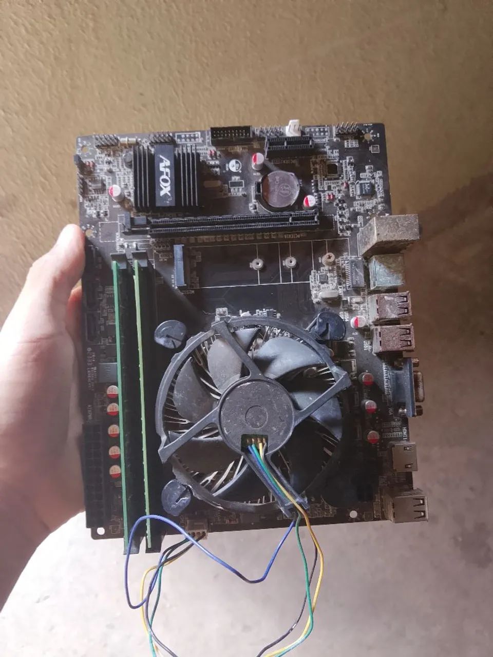 Vendo kit placa mãe pc
