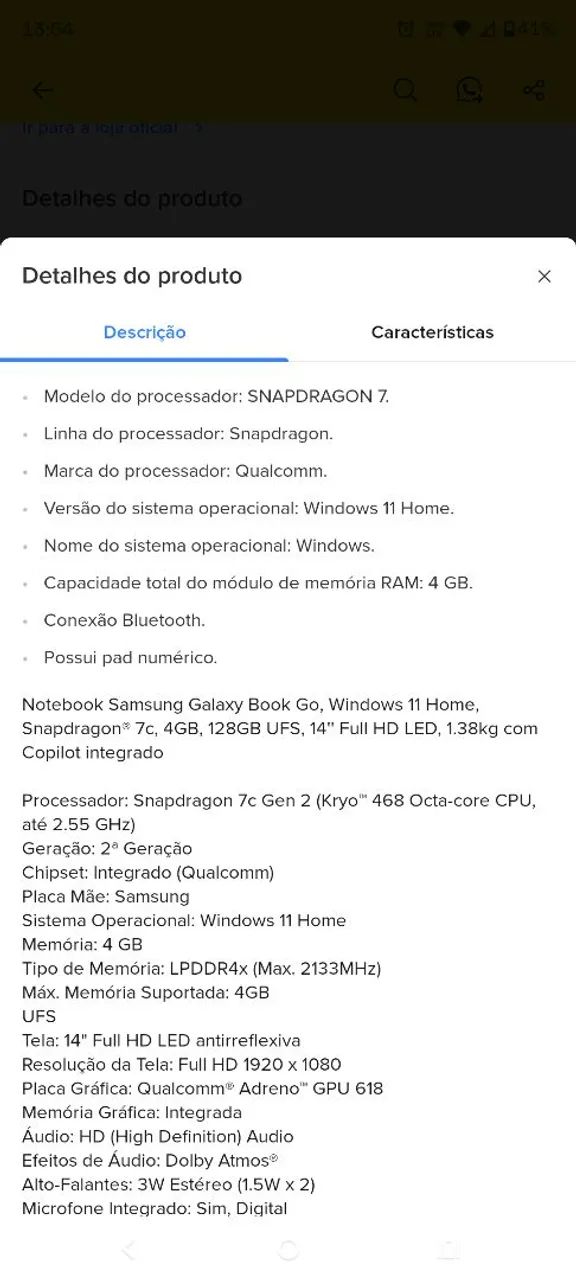 Notebook Samsung 2 meses  - Foto 3