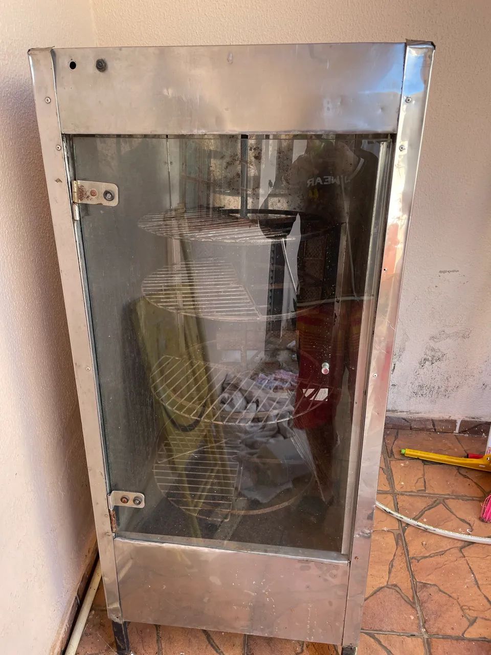 Vendo máquina de frango giratória 