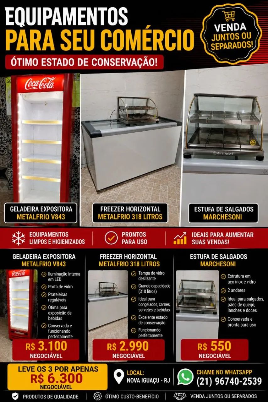 Freezer, geladeira e estufa!