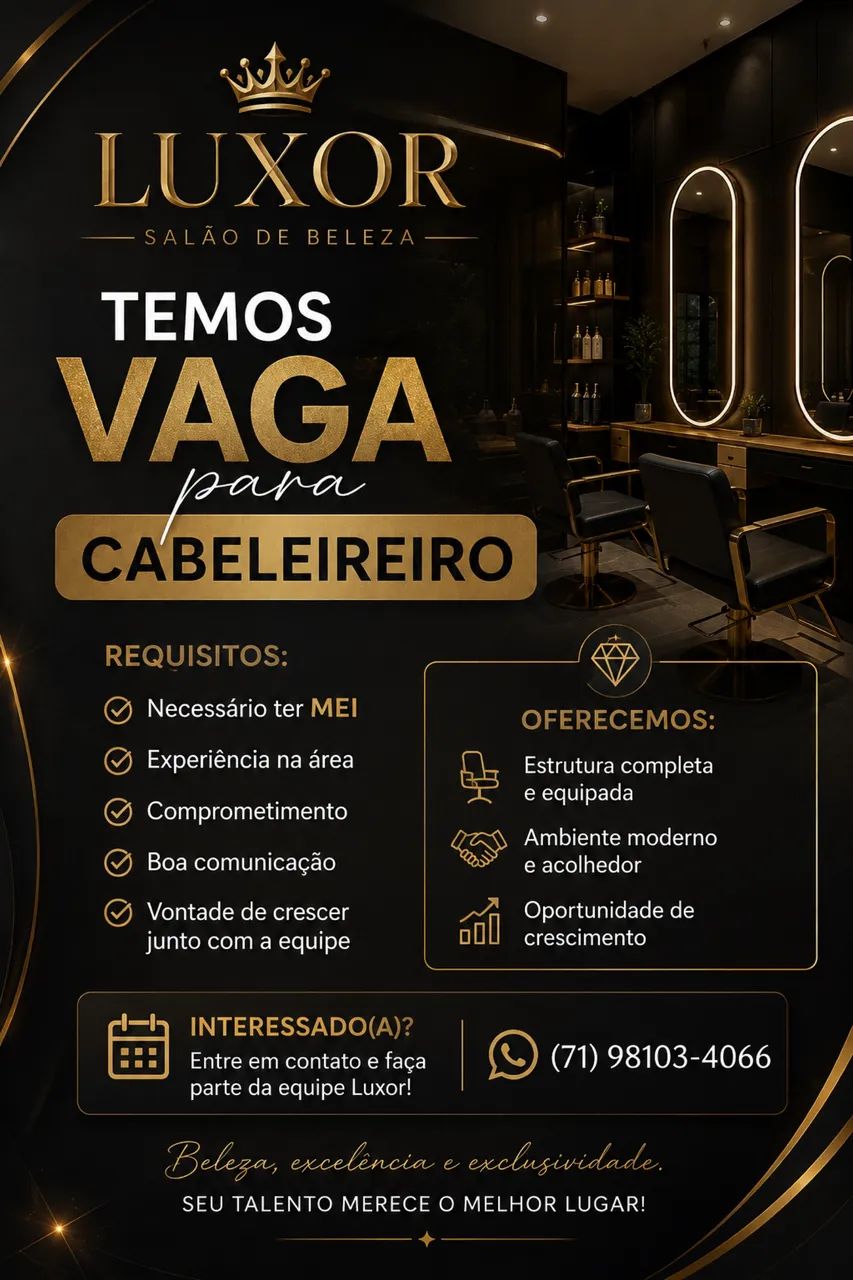 Vaga de cabeleireiro 