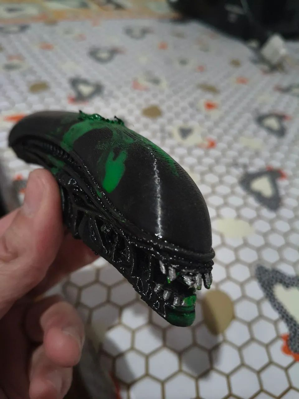 Head Alien morto escala 1/6 impressão 3d.  - Foto 3