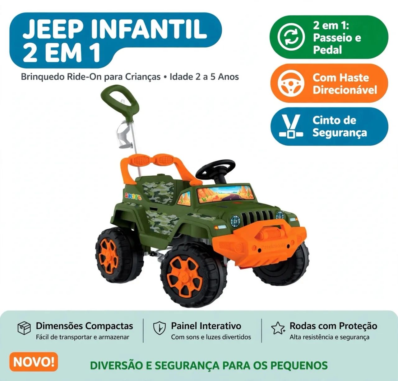Jeep Infantil 2x1 - Foto 4