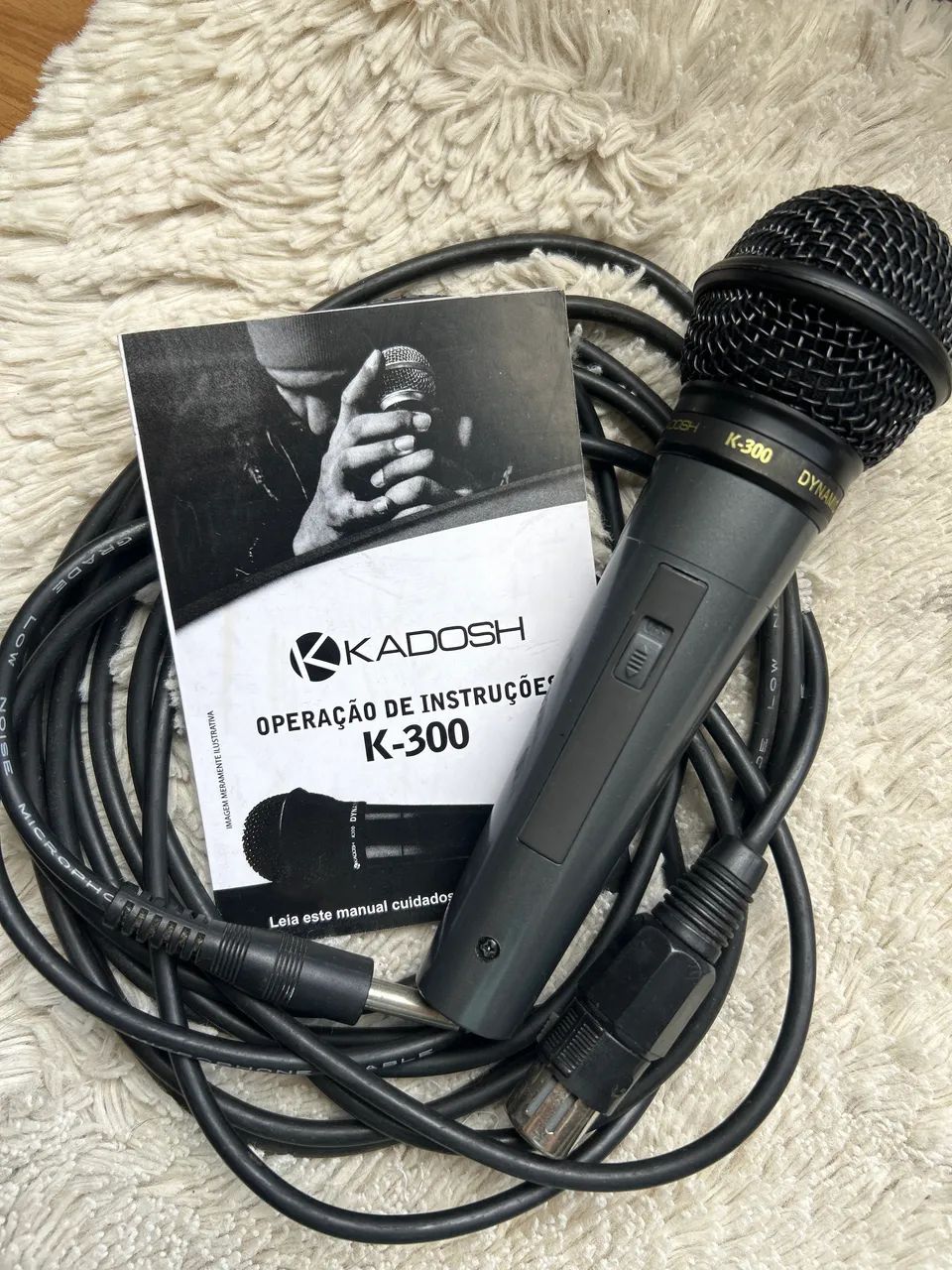 Microfone Kadosh K-300 com fio 2 metros - Foto 3