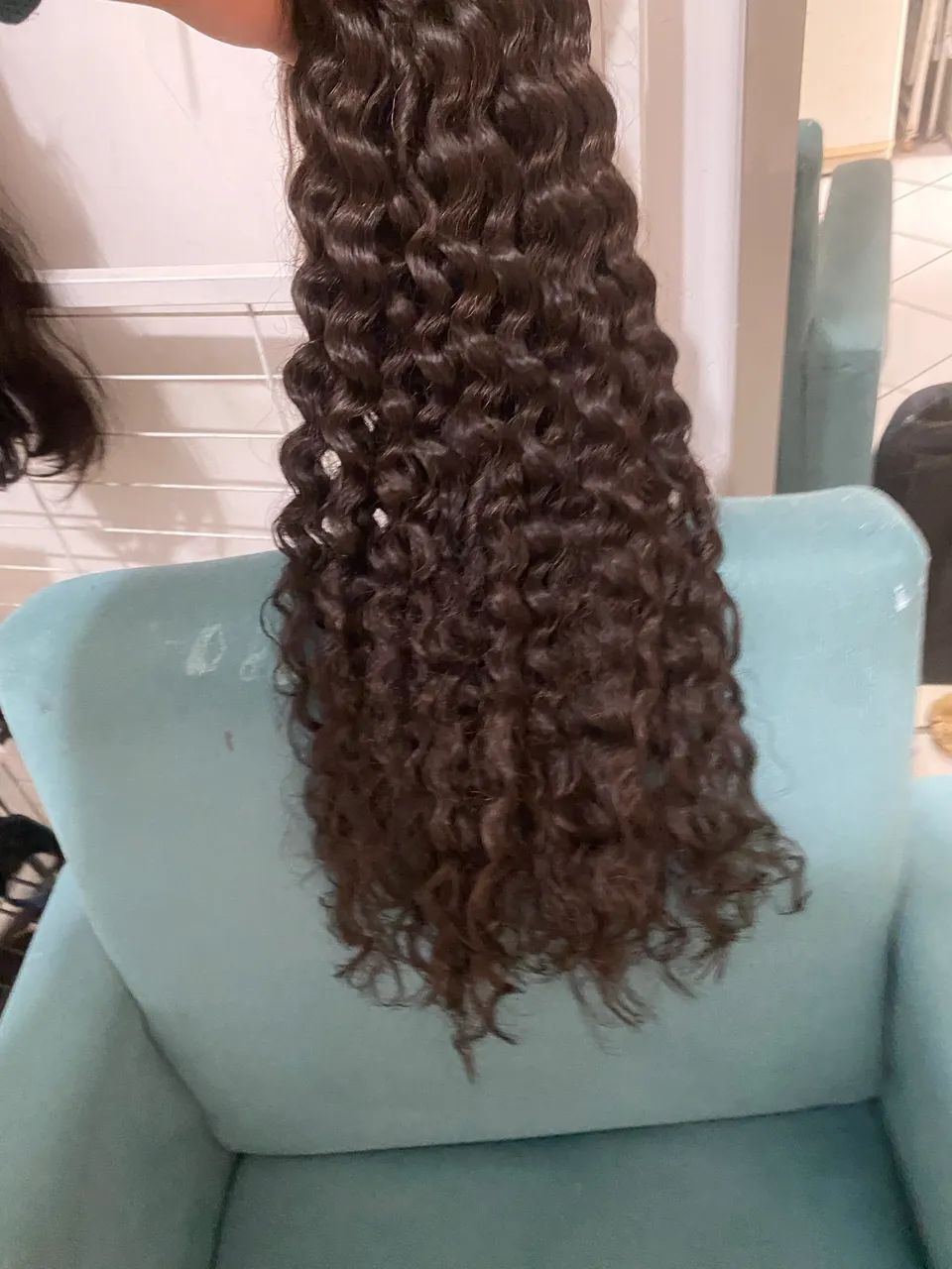 Cabelo humano cacheado 70 cm - Foto 4