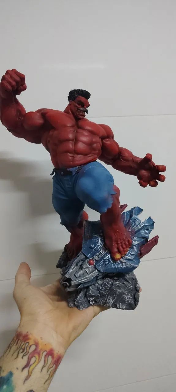 Hulk vermelho impressão 3d resina  - Foto 5