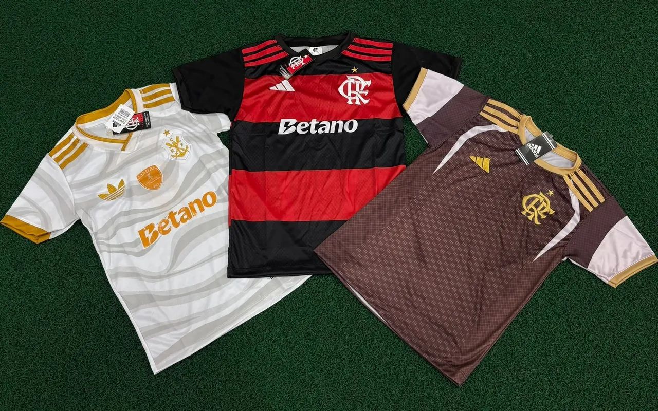 Camisa de time masculina e da seleção (ENTREGAR GRÁTIS) - Foto 3