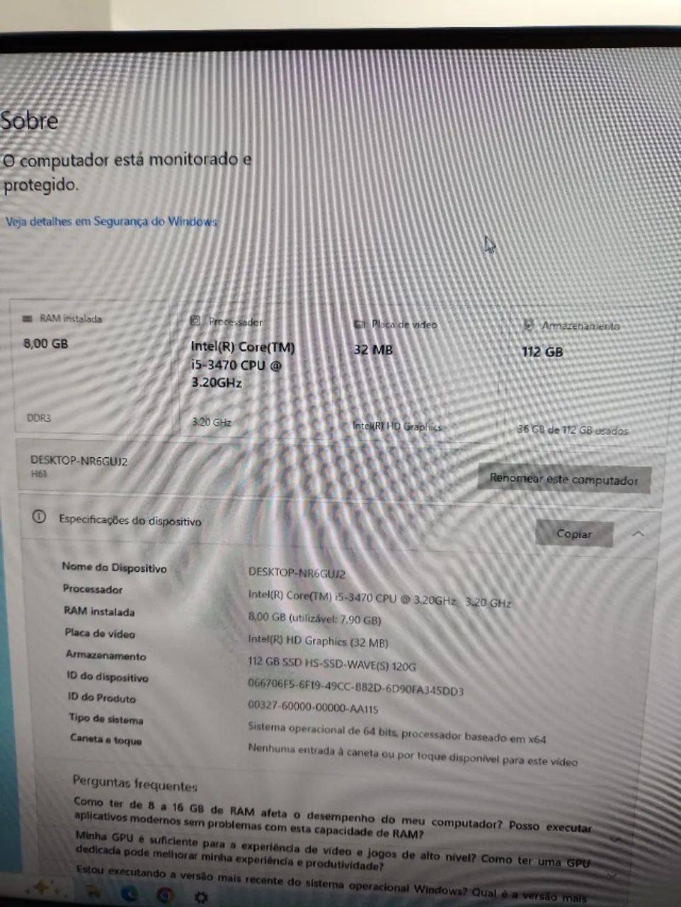 Computador Intel Core i5 | 8GB RAM | SSD 120GB - Foto 2